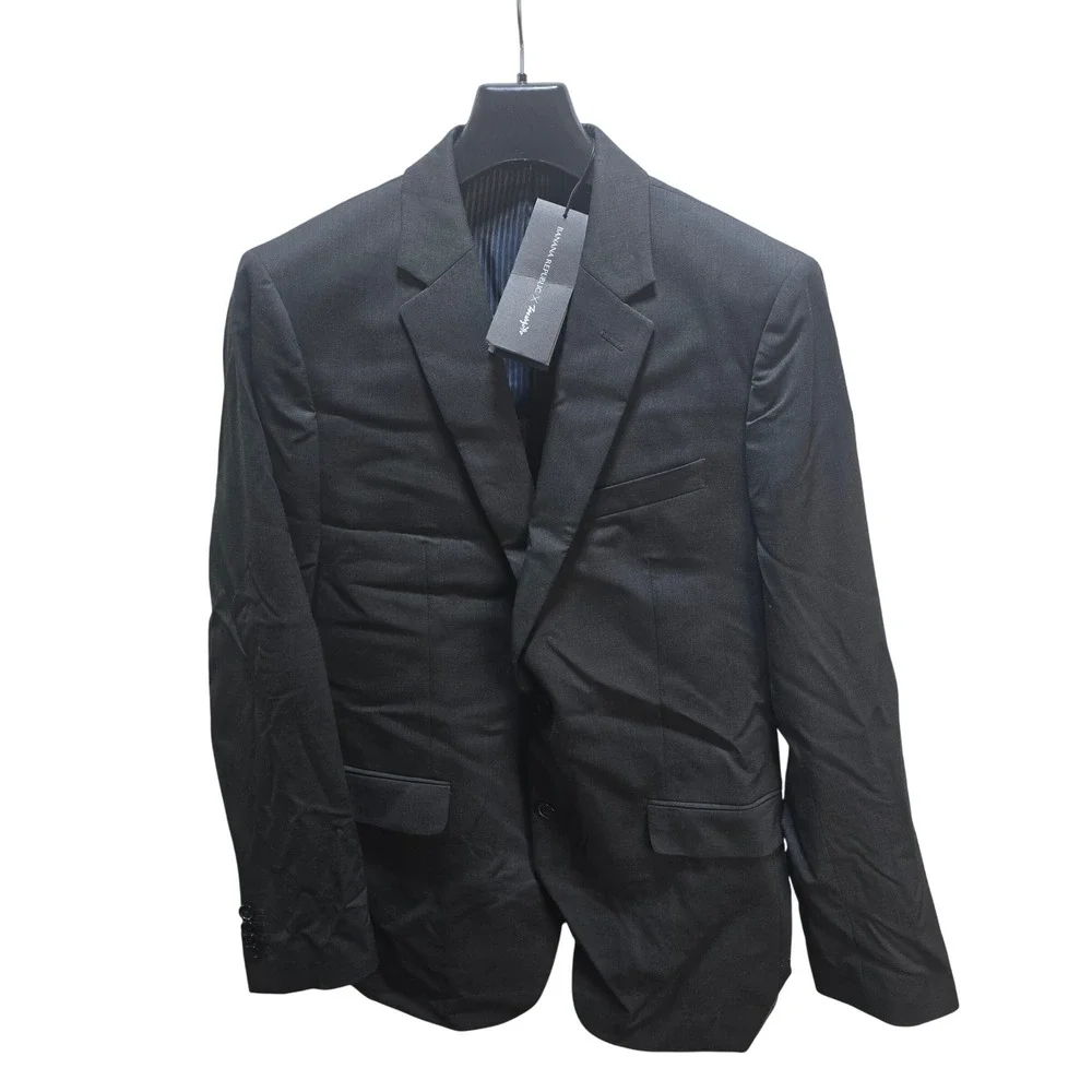 Banana Republic Mens 38R Charcoal Gray Wool Blend‎ Suit Jacket Blazer